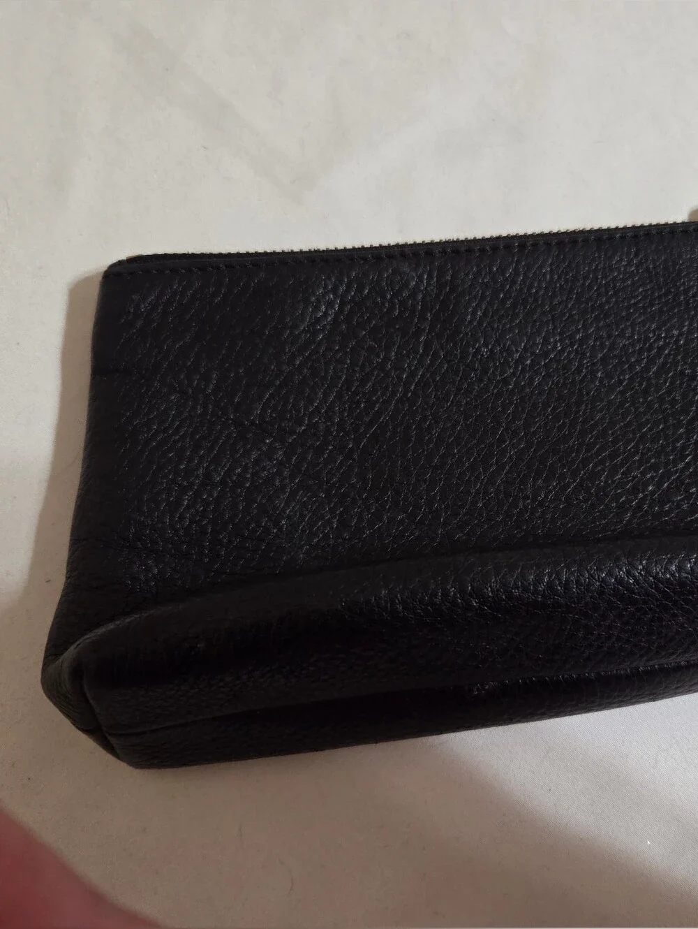 Michael Kors Black Pebbled Leather Clutch